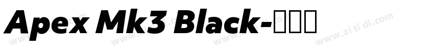 Apex Mk3 Black字体转换